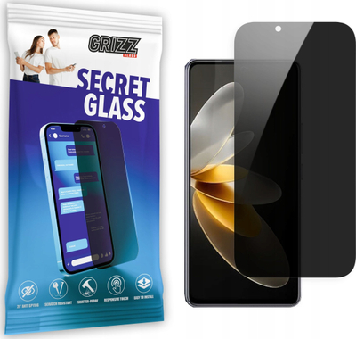Xham mbrojtës Grizz SecretGlass për Vivo V27e, privatësi, qeramik, transparent