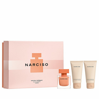 Set NARCISO RODRIGUEZ Ambrée - Eau de Parfum 50 ml + Losion trupi 50 ml + Xhel dushi 50 ml