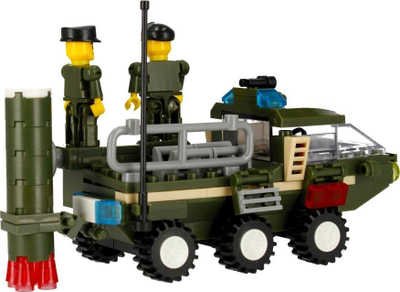 Lodra ndërtuese Alleblox AB3034 Military, 180 blloqe, 3 në 1, me ngjyra