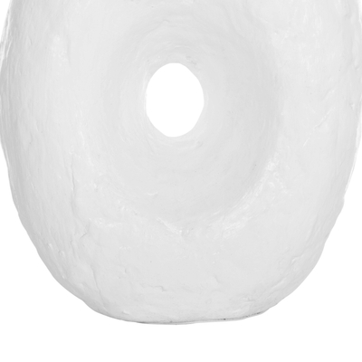 Vazo dekorative tavoline NAMENTIS HM4673.02S, terrakotë, 22x13x28cm, e bardhë