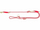 Set qafore edhe litar për qen Trixie Soft Rope Adjustable, 200 cm, XS, i kuq krem