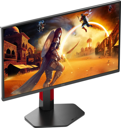 Гејминг монитор AOC Q25G4SR, 24.5\", QHD 2560 x 1440, 300Hz, црно и црвено