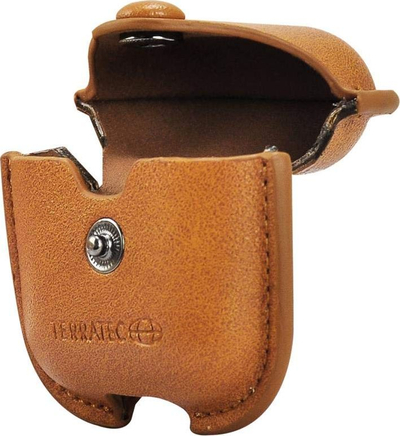 Kuti mbrojtëse TerraTec AirBox Shape për AirPods, me karabinë, kafe