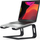Qëndrim laptopi Crong prej alumini, ergonomik, i zi