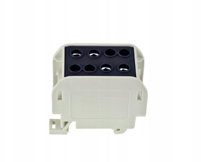 Bllok terminal njëpolësh Incobex ZGX ENE-00523, 1x70 mm² 2x50 mm², Al Cu, i zi