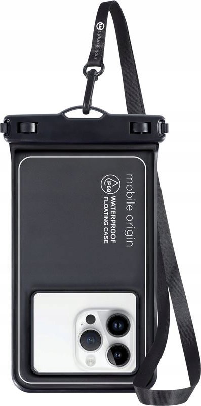 Mbrojtëse uji Mobile Origin Waterproof Floating Case, 6.5", IPX8, e zezë bardhë