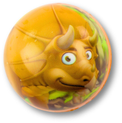 Top lodër Bounce Ball Dinosaurs, 6.5cm, kërcyes, shumëngjyrësh