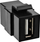 Modul keystone USB InLine 76201P, USB 2.0 A femër me femër, i zi