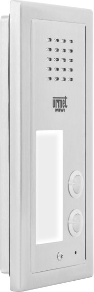 Set interfonik Miwi Urmet 6025/402, për 2 familje, sistem analog, i bardhë
