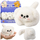 Lodër pelushi LeanToys Puppy, bisht rrotullues, tinguj pishtimë, 9 cm, e bardhë