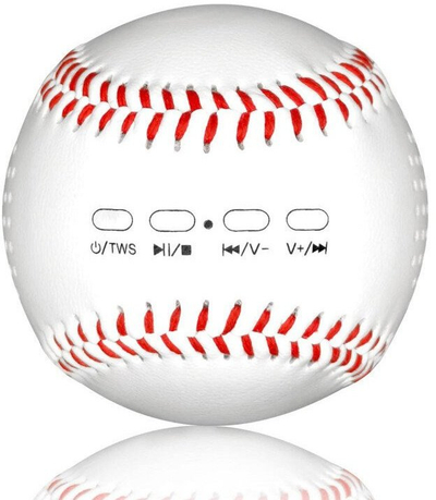 Altoparlant Bluetooth Crono MUSIC ANGEL Baseball, 6W, TWS, i bardhë