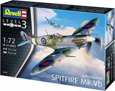 Aeroplan lodër Revell model Spitfire Mk.VB, shumëngjyrësh