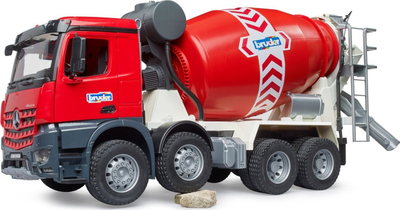 Kamion betoni lodër Bruder Mercedes-Benz Arocs 03655, shkallë 1/16, bojë blu