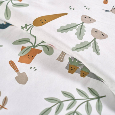 Set mbulojë jorgani Univers Décor Happy Garden, 140 x 200 cm, 100% pambuk, shumëngjyrësh