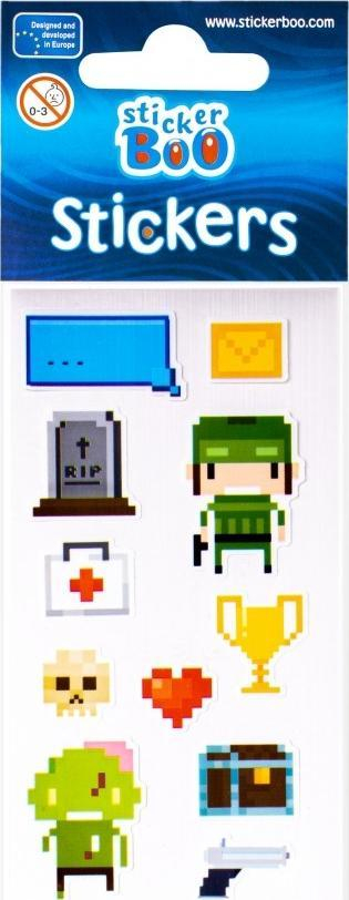 Ngjitësa Stickerboo Pixel PBH, set dekorativ, shumëngjyrëshe