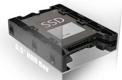 Kuti për disk Icy Dock 2 x 2.5” SSD/HDD EZ-Fit Lite, e zezë