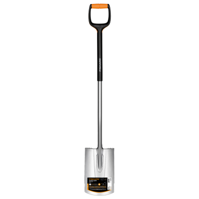Lopatë gërmimi Fiskars, L, zezë/ portokalli