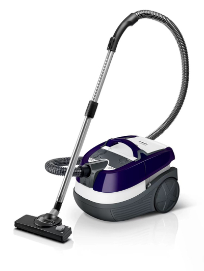 Fshesë larëse Bosch AquaWash &amp; Clean BWD41740, 1700W, depozitë 5L, blu