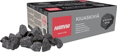 Gurë lave për sobë saune Harvia, Ø 10-15 cm, 20 kg, të zinj