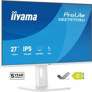 Monitor Iiyama ProLite XB2797HSU W1, 27", IPS Full HD, i bardhë