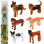 Set figura mini qen, 6 copë, 4cm, shumëngjyrësh