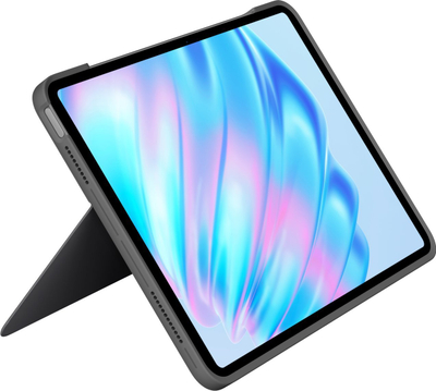 Tastierë me mbrojtëse Logitech Combo Touch për iPad Air, me touchpad, me ndriçim, gri Oxford