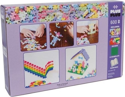 Set ndërtimi Plus-Plus Learn to Build Pastel, 400 copë, shumëngjyrësh