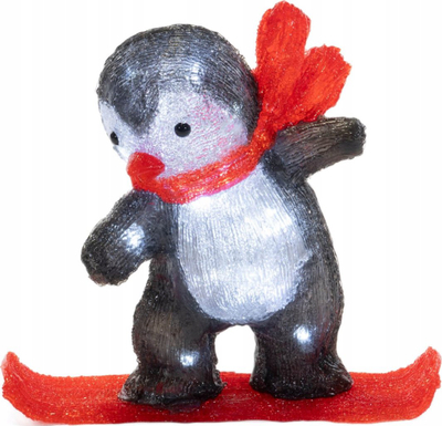 Pinguin dekorativ ndriçues Feeric Lights and Christmas H30cm, 40 LED, i bardhë