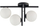 Llambë tavani Sigma Andy 33286, 3xG9 12W, metal, e zezë e bardhë