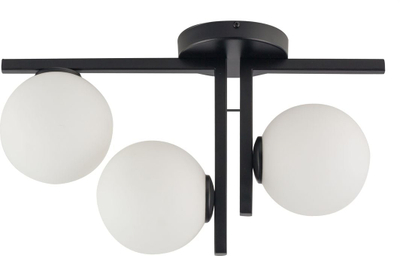 Llambë tavani Sigma Andy 33286, 3xG9 12W, metal, e zezë e bardhë