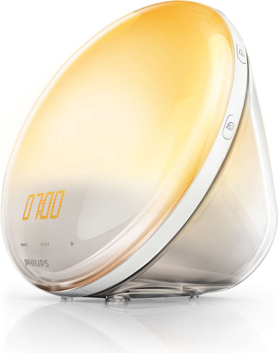 Ora alarmi Philips Wake up Light HF3531/01, dritë natyrale, 7 tinguj natyralë, e bardhë