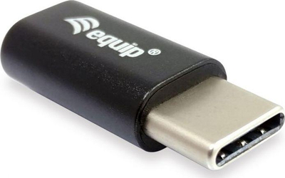 Përshtatës Equip USB-C - microUSB, i zi