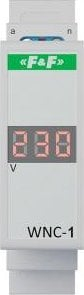 Tregues tensioni njëfazor F&amp;F WNC-1, 80-500V, ekran LED, i bardhë