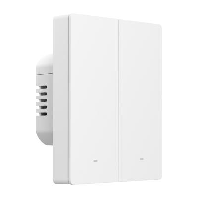 Çelës muri smart Sonoff M5 2C 80W, WiFi Matter, 2 kanale, i bardhë