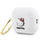 Kutizë silikoni Hello Kitty për AirPods Pro 2, 3D, me karabinë, e bardhë