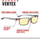Syze kompjuteri Gunnar Optiks Vertex, kornizë Onyx, xhama Amber