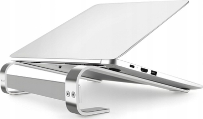 Stendë për laptop Art P22, prej metali, 10-17", argjend