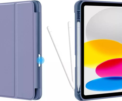 Mbulesë tablet 4kom.pl SC Pen, për Apple iPad 10.9 2022, me mbajtëse pencil, blu
