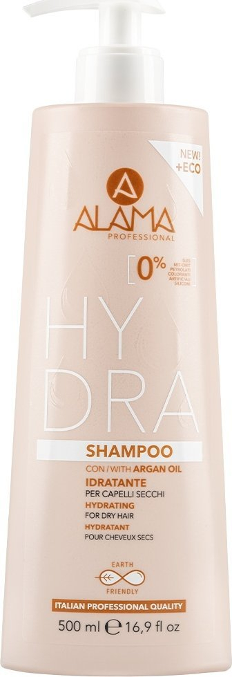 Shampo flokësh Alama Hydra, për flokë të thatë, me vaj argani, 500 ml