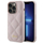 Mbrojtëse telefoni Guess GUHCP15LPSQSQSP, për iPhone 15 Pro 6.1", me stil quilted, rozë