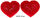 Jastëk gjidhënieje Sun-Day Heart Pillow, 37 cm, i kuq