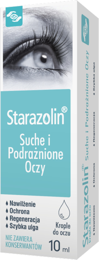 Капки за очи Starazolin Dry And Irritated Eyes, 10 ml, за суви и иритирани очи