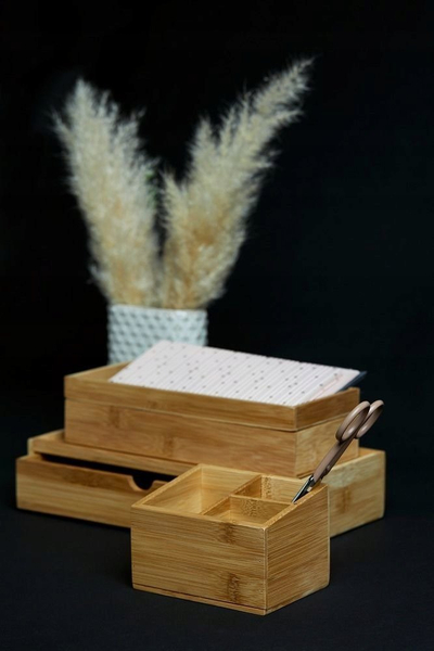 Set tabakash për mëngjes Wenko Terra, bambu, 2 copë, kafe natyrale