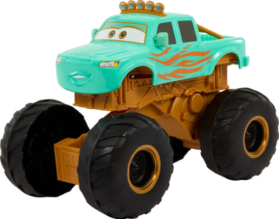 Lodër kamion monster Mattel Disney Pixar Cars Ivy, Circus Stunt, për kalamaj 3+, ngjyrë turkeze