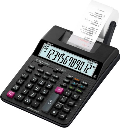 Kalkulator me printer Casio HR-150RCE, funksion Check &amp; Correct, me furnizim energjie