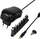 Adaptor rryme universal LogiLink PA0161, 24W, me plot konektorë, i zi