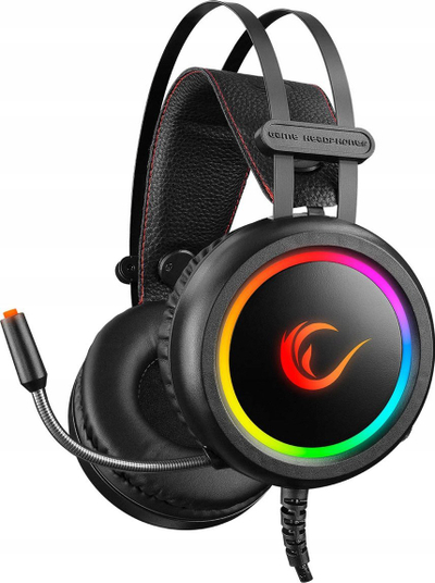 Kufje gaming Rampage STORMY RGB 7.1, me mikrofon, USB, të zeza