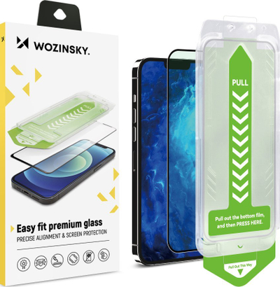 Xham mbrojtës Wozinsky Premium Glass, 9H, me kornizë montimi, për iPhone 13