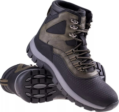Këpucë trekking Hi-Tec Blazi Mid M, që s’i zë uji, me shollë TPR, me ngjyrë të zezë