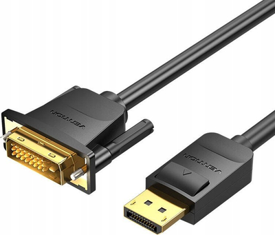 Kabllo Vention DisplayPort në DVI 24+1, 2m, Full HD, e zezë